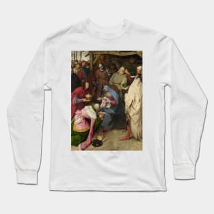 The Adoration of the Kings by Pieter Bruegel the Elder Long Sleeve T-Shirt